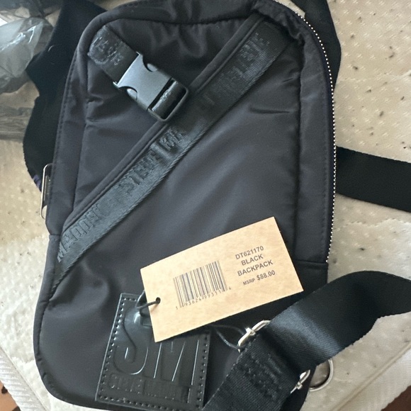 Steve Madden Black Nylon Backpack